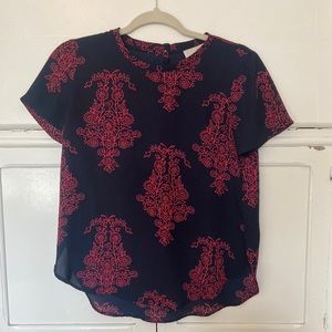 LOFT floral blouse